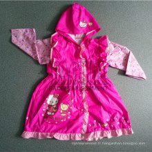 Vestes PVC imperméables imperméables pour petites filles